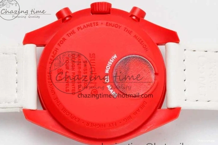 0103 Speedmaster Misson To Mars 1:1 Best Edition White Dial On Nylon Strap Quartz GoAnywhere 7862